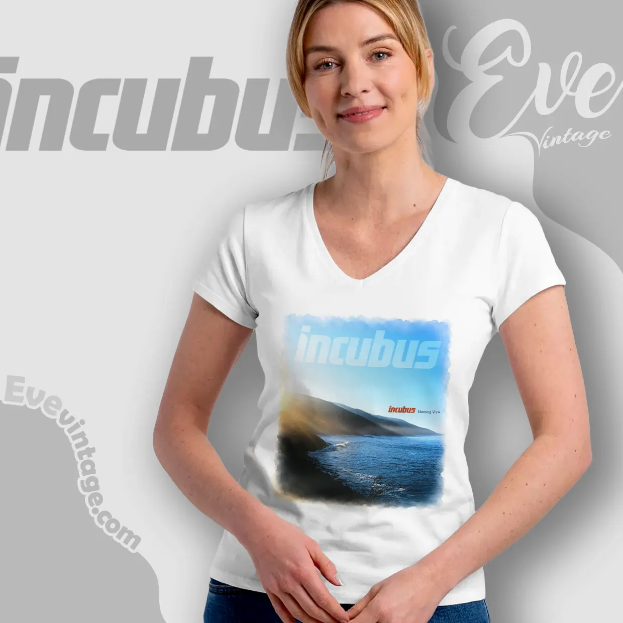 Incubus Morning View 2001 Shirt V Neck TShirt Incubus Morning View 2001 Shirt V Neck TShirt