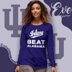 Indiana Beat Alabama Rose Bowl 2026 Shirt Long Sleeve Tee