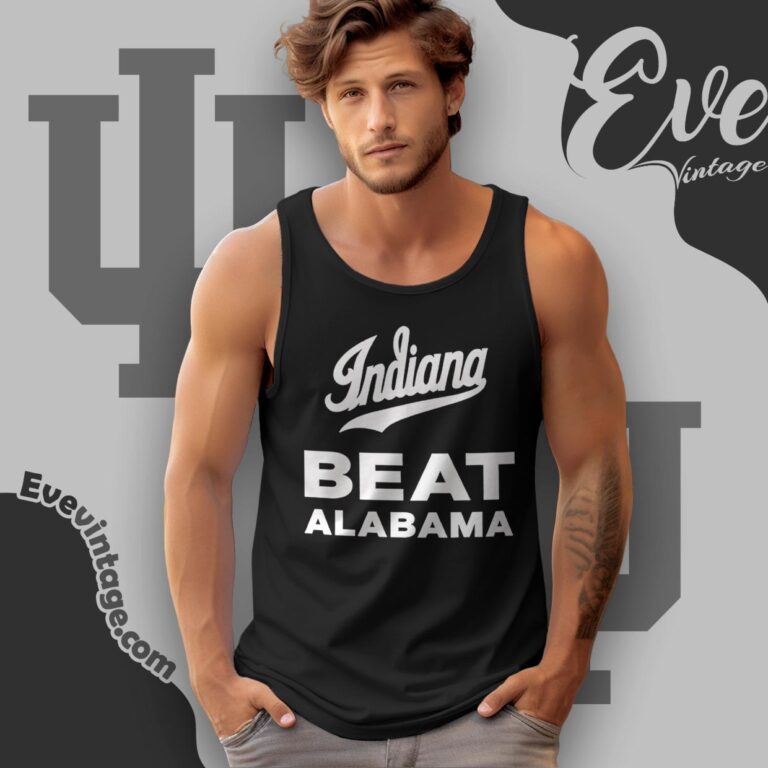 Indiana Beat Alabama Rose Bowl 2026 Shirt Tank Top Racerback Indiana Beat Alabama Rose Bowl 2026 Shirt Tank Top Racerback