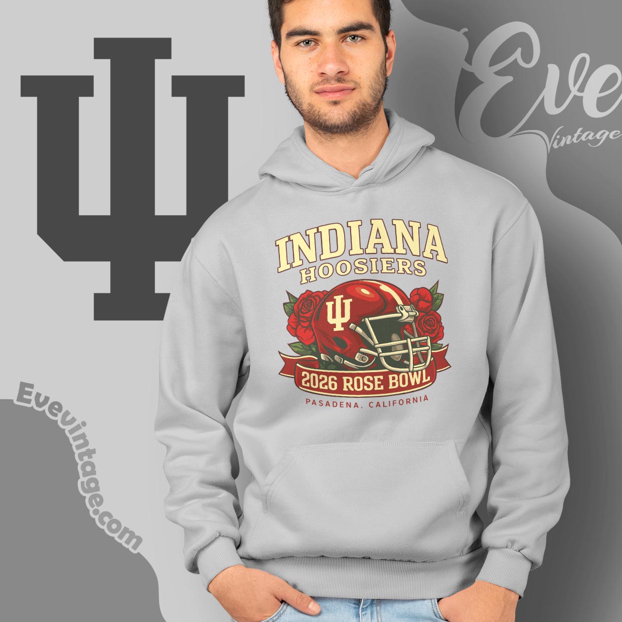 Indiana Football Rose Bowl Helmet Shirt – Big 10 Champions Indiana Football Rose Bowl Helmet Shirt – Big 10 Champions
