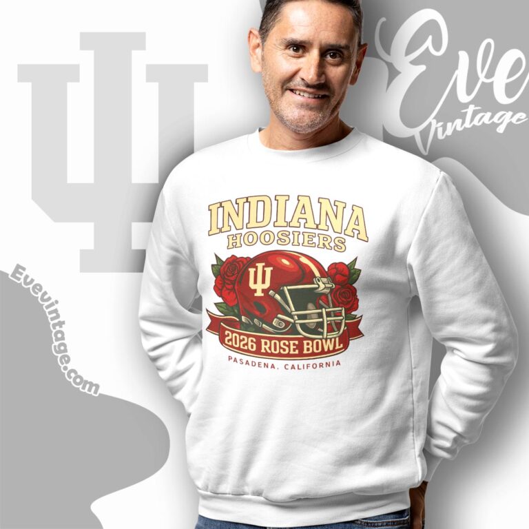 Indiana Football Rose Bowl Helmet Shirt Big 10 Champions Sweatshirt Indiana Football Rose Bowl Helmet Shirt Big 10 Champions Sweatshirt