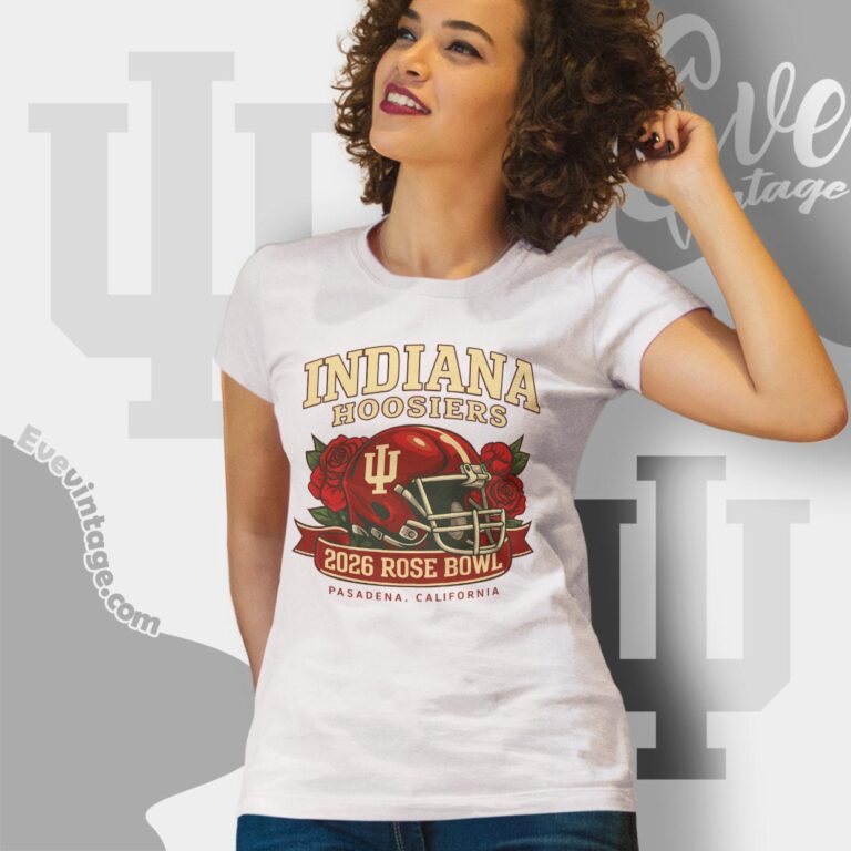 Indiana Football Rose Bowl Helmet Shirt Big 10 Champions Women T shirt Indiana Football Rose Bowl Helmet Shirt Big 10 Champions Women T shirt