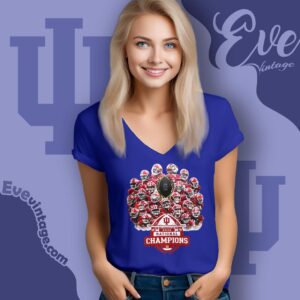Indiana Football Team Championship Shirt V Neck TShirt