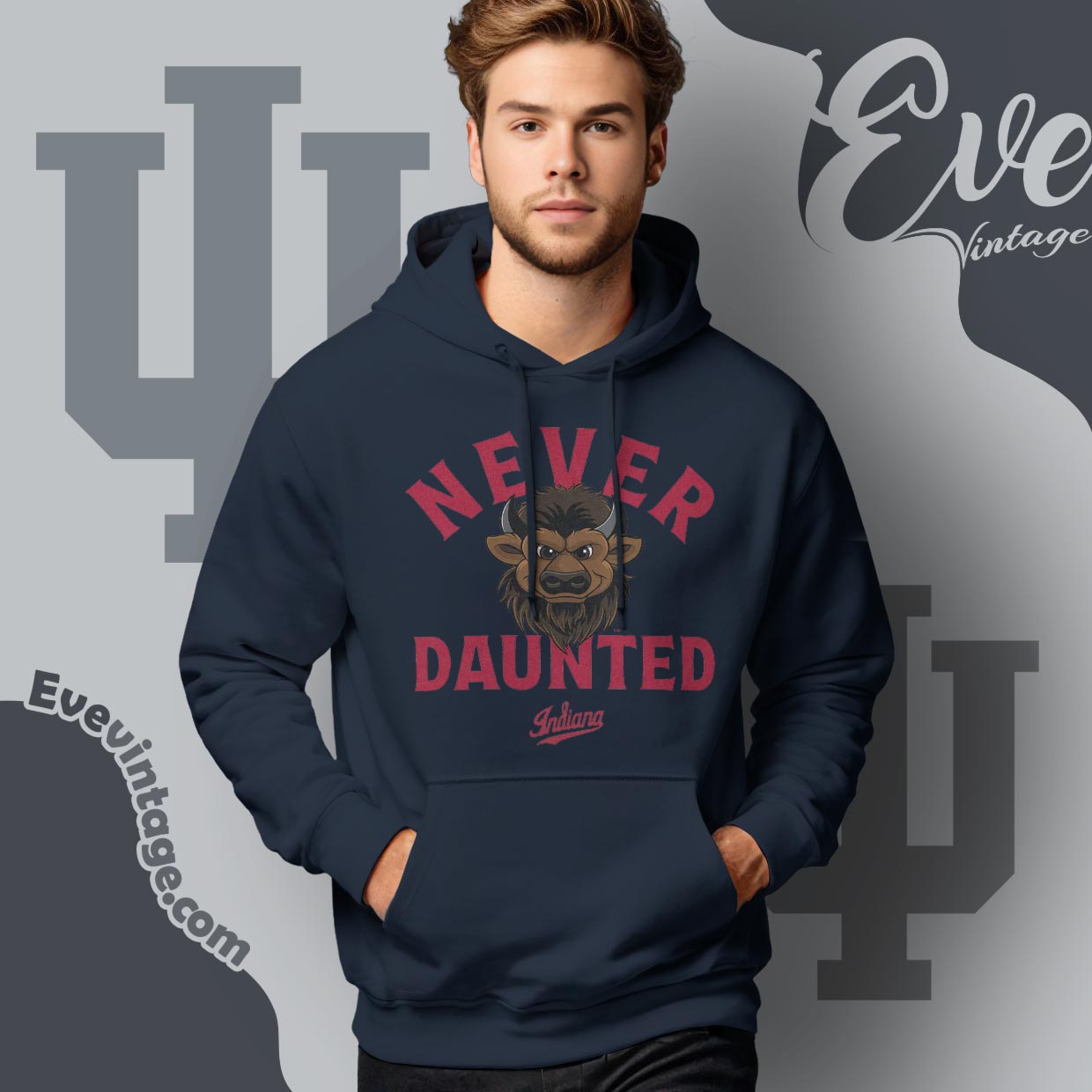 Indiana Hoosiers Never Daunted Shirt Indiana Hoosiers Never Daunted Shirt