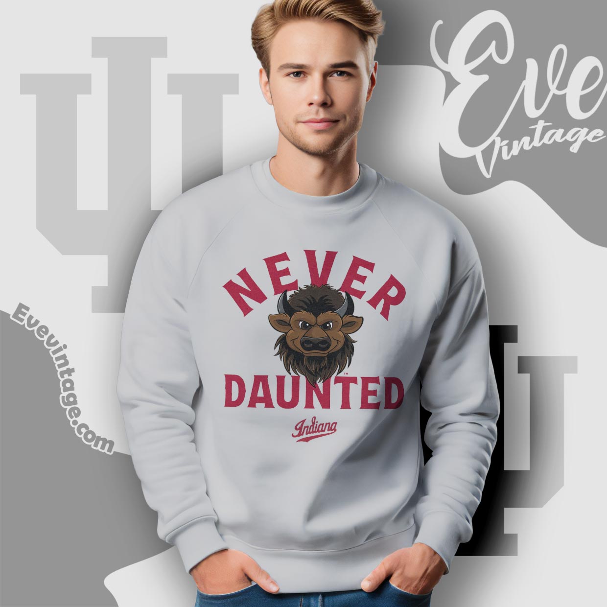 Indiana Hoosiers Never Daunted Shirt Indiana Hoosiers Never Daunted Shirt