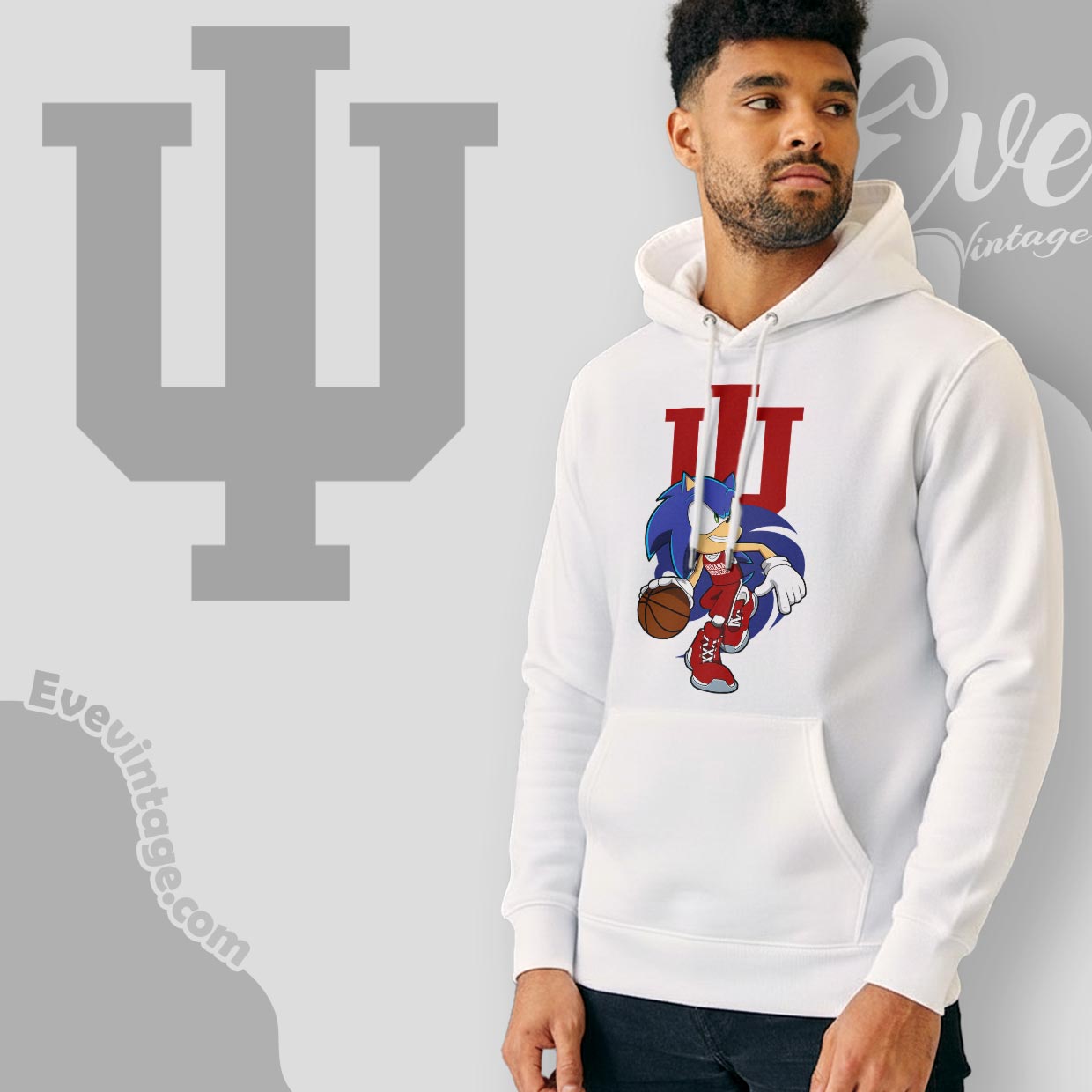 Indiana Hoosiers Sonic The Hedgehog Basketball Shirt Hoodie Indiana Hoosiers Sonic The Hedgehog Basketball Shirt Hoodie