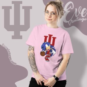Indiana Hoosiers Sonic The Hedgehog Basketball Shirt