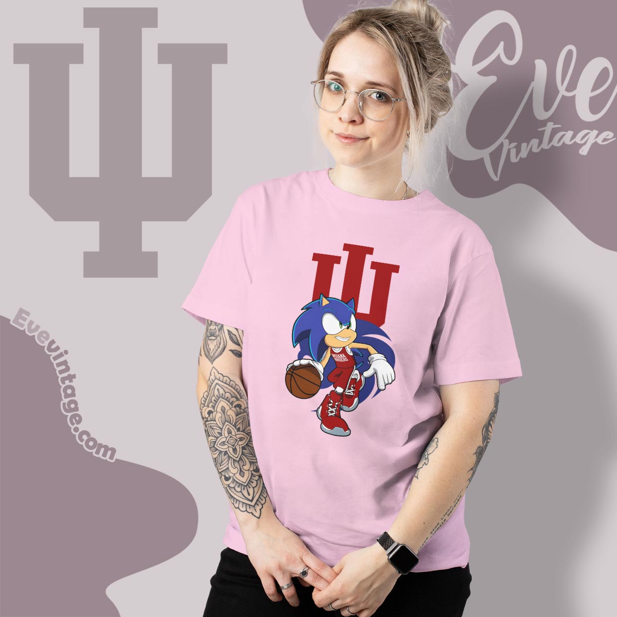 Indiana Hoosiers Sonic The Hedgehog Basketball Shirt Indiana Hoosiers Sonic The Hedgehog Basketball Shirt
