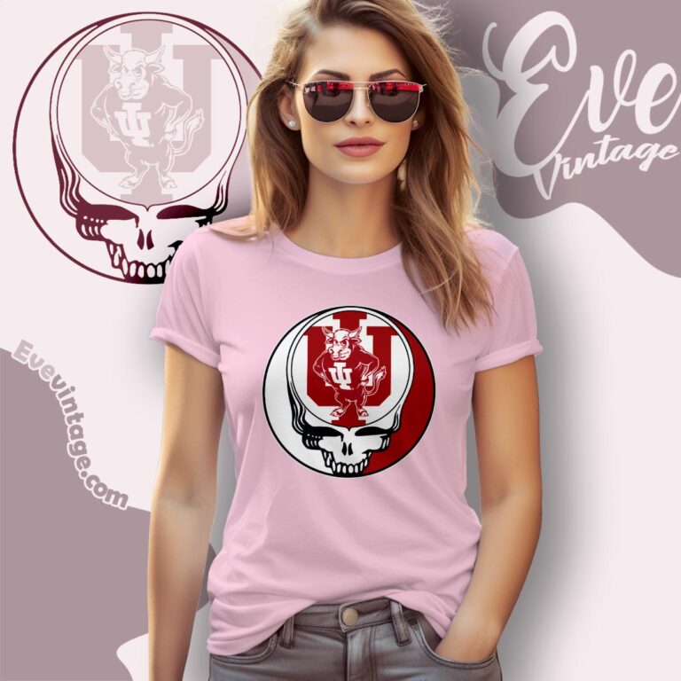 Indiana Hoosiers Steal Your Face Stealie Shirt Women T shirt Indiana Hoosiers Steal Your Face Stealie Shirt Women T shirt