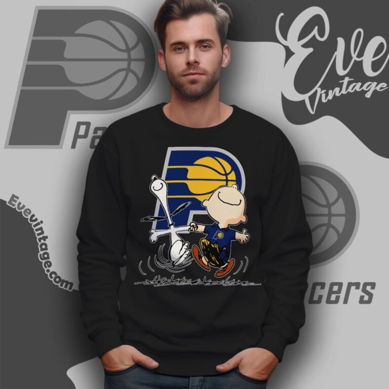 Indiana Pacers Charlie Brown Snoopy Happy Dancing Shirt Sweatshirt Indiana Pacers Charlie Brown Snoopy Happy Dancing Shirt Sweatshirt
