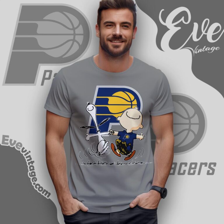 Indiana Pacers Charlie Brown Snoopy Happy Dancing Shirt T Shirt Indiana Pacers Charlie Brown Snoopy Happy Dancing Shirt T Shirt