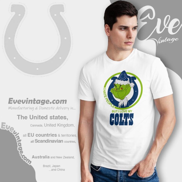 Indianapolis Colts Christmas Grinch Shirt I Hate People But I Love My Colts T Shirt Indianapolis Colts Christmas Grinch Shirt I Hate People But I Love My Colts T Shirt