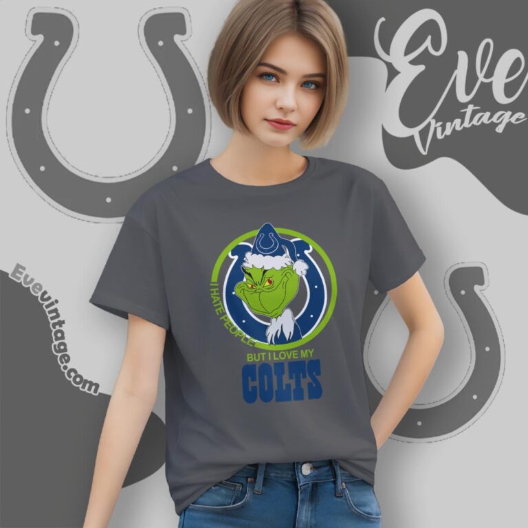 Indianapolis Colts Christmas Grinch Shirt I Hate People But I Love My Colts Women T Shirt Indianapolis Colts Christmas Grinch Shirt I Hate People But I Love My Colts Women T Shirt