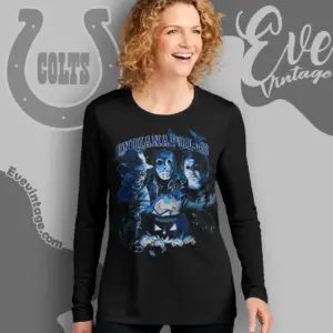 Indianapolis Colts Horror Halloween Shirt Long Sleeve Tee
