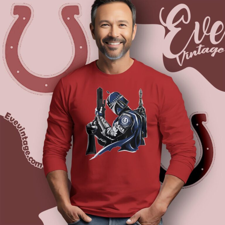 Indianapolis Colts Mandalorian Star Wars Shirt Long Sleeve Tee Indianapolis Colts Mandalorian Star Wars Shirt Long Sleeve Tee