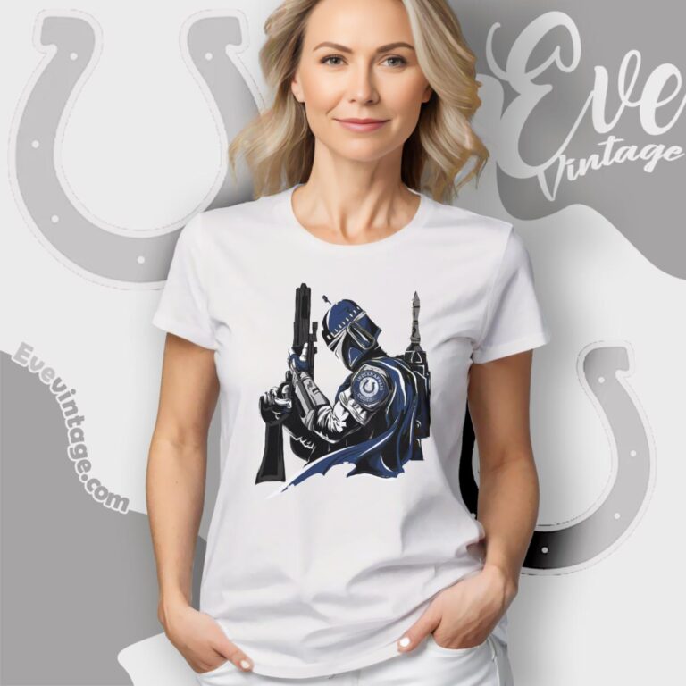Indianapolis Colts Mandalorian Star Wars Shirt Women T Shirt Indianapolis Colts Mandalorian Star Wars Shirt Women T Shirt