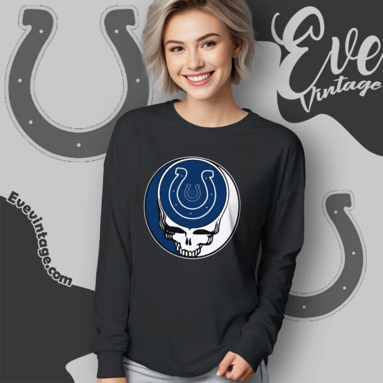 Indianapolis Colts Steal Your Face Grateful Dead Shirt Long Sleeve Tee Indianapolis Colts Steal Your Face Grateful Dead Shirt Long Sleeve Tee