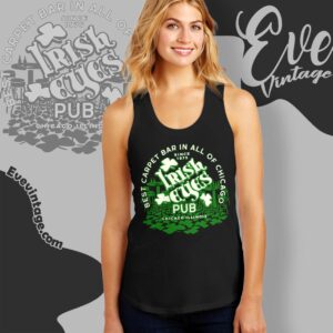 Irish Eyes Pub Shirt Chicago Dive Bar Tank Top Racerback