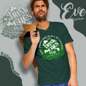 Irish Eyes Pub Shirt Chicago Dive Bar V Neck TShirt