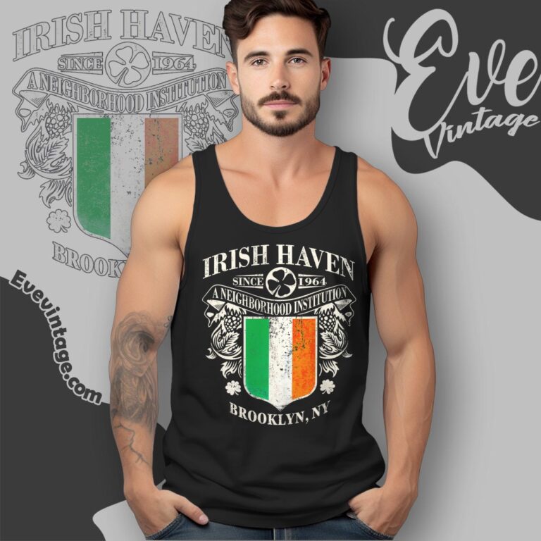 Irish Haven Shirt Brooklyn New York Dive Bar Tank Top Racerback Irish Haven Shirt Brooklyn New York Dive Bar Tank Top Racerback
