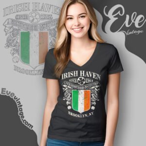 Irish Haven Shirt Brooklyn New York Dive Bar V Neck TShirt