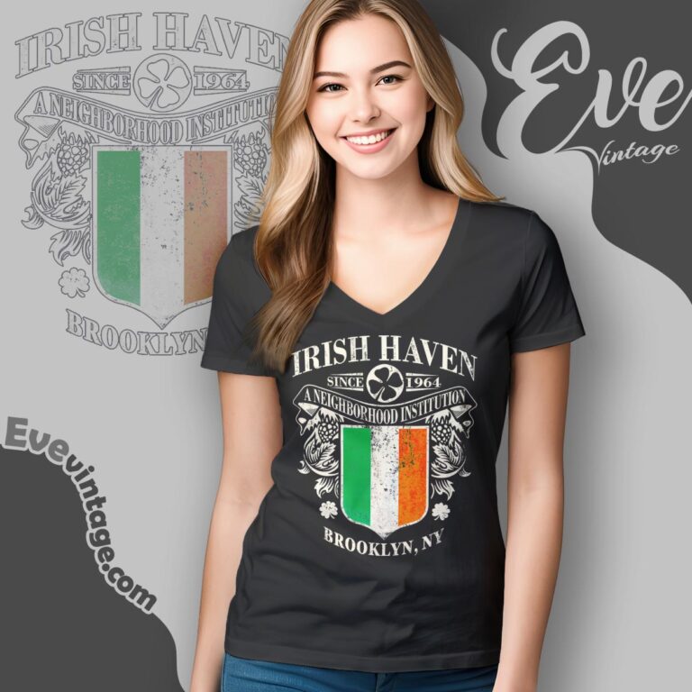 Irish Haven Shirt Brooklyn New York Dive Bar V Neck TShirt Irish Haven Shirt Brooklyn New York Dive Bar V Neck TShirt