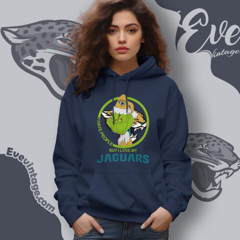 Jacksonville Jaguars Christmas Grinch Shirt I Hate People But I Love My Jaguars Hoodie Jacksonville Jaguars Christmas Grinch Shirt I Hate People But I Love My Jaguars Hoodie