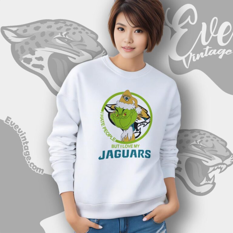 Jacksonville Jaguars Christmas Grinch Shirt I Hate People But I Love My Jaguars Sweatshirt Jacksonville Jaguars Christmas Grinch Shirt I Hate People But I Love My Jaguars Sweatshirt