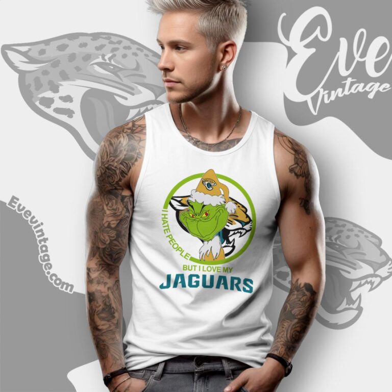 Jacksonville Jaguars Christmas Grinch Shirt I Hate People But I Love My Jaguars Tank Top Racerback Jacksonville Jaguars Christmas Grinch Shirt I Hate People But I Love My Jaguars Tank Top Racerback