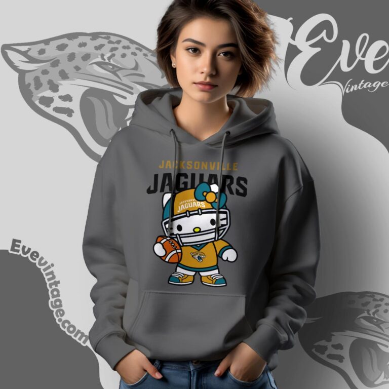 Jacksonville Jaguars Hello Kitty Shirt Hoodie Jacksonville Jaguars Hello Kitty Shirt Hoodie