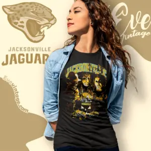 Jacksonville Jaguars Horror Halloween Shirt Women T shirt