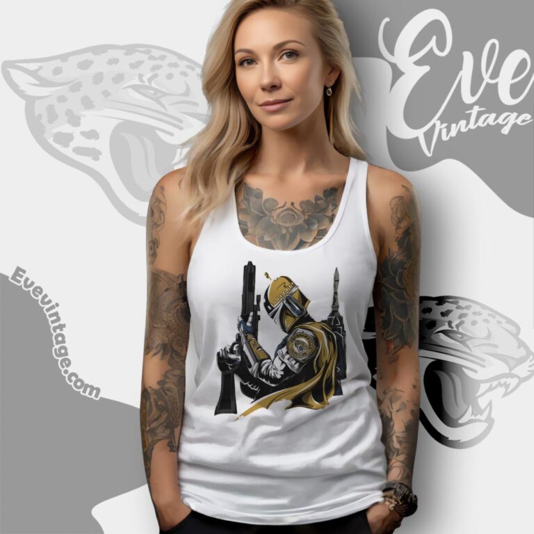 Jacksonville Jaguars Mandalorian Star Wars Shirt Tank Top Racerback Jacksonville Jaguars Mandalorian Star Wars Shirt Tank Top Racerback