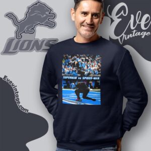 Jahmyr Gibbs Amon ra St brown Superman Spiderman Celebration Shirt Sweatshirt