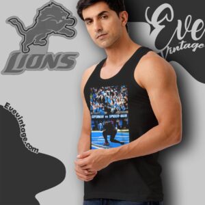 Jahmyr Gibbs Amon ra St brown Superman Spiderman Celebration Shirt Tank Top Racerback