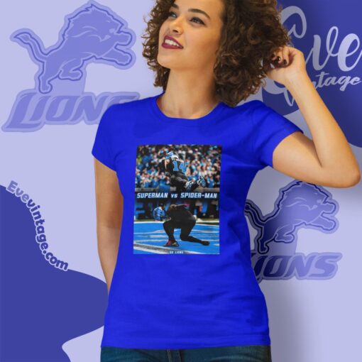 Jahmyr Gibbs Amon-ra St.brown Superman Spiderman Celebration Shirt