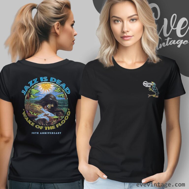 Jazz Is Dead Wake Of The Flood 50th Anniversary Shirt Women T shirt Jazz Is Dead Wake Of The Flood 50th Anniversary Shirt Women T shirt