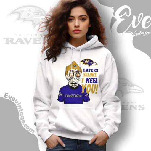 Jeff Dunham Baltimore Ravens Shirt – Haters Silence I Keel You