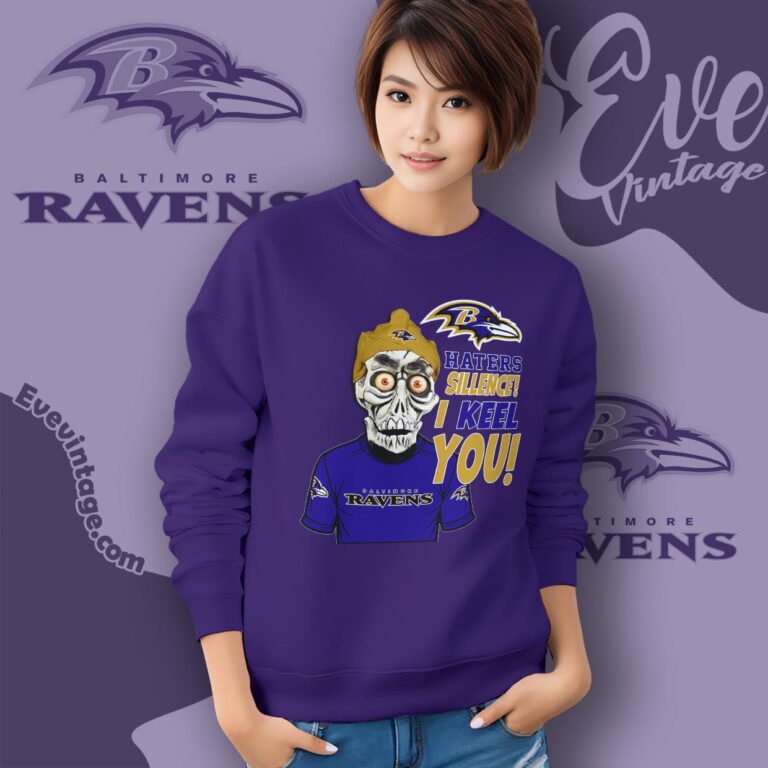 Jeff Dunham Baltimore Ravens Shirt Haters Silence I Keel You Sweatshirt Jeff Dunham Baltimore Ravens Shirt Haters Silence I Keel You Sweatshirt