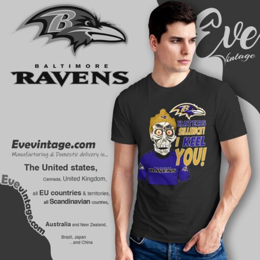 Jeff Dunham Baltimore Ravens Shirt – Haters Silence I Keel You
