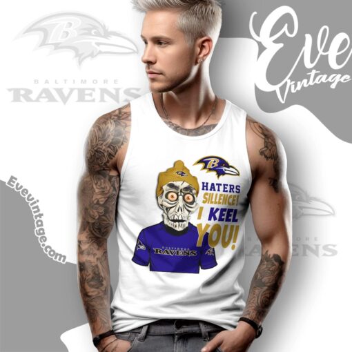 Jeff Dunham Baltimore Ravens Shirt – Haters Silence I Keel You