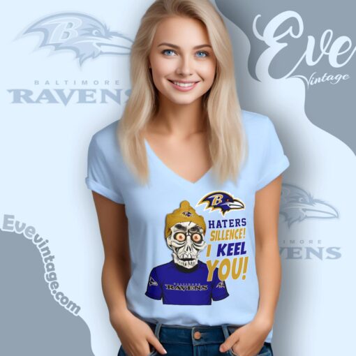 Jeff Dunham Baltimore Ravens Shirt – Haters Silence I Keel You