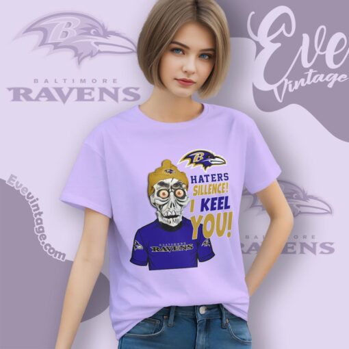 Jeff Dunham Baltimore Ravens Shirt – Haters Silence I Keel You