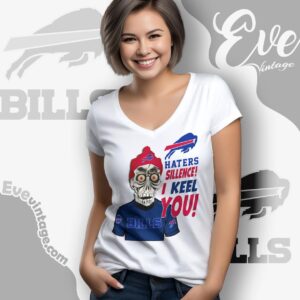 Jeff Dunham Buffalo Bills Shirt Haters Silence I Keel You V Neck TShirt