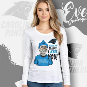 Jeff Dunham Carolina Panthers Shirt Haters Silence I Keel You Long Sleeve Tee