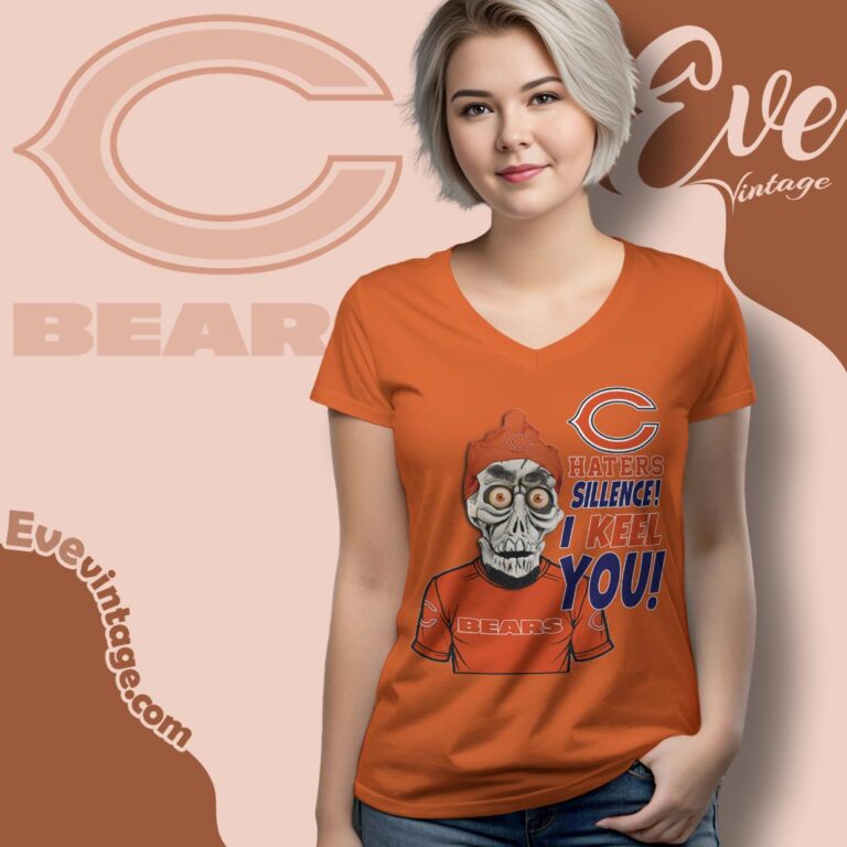 Jeff Dunham Chicago Bears Shirt Haters Silence I Keel You V Neck TShirt Jeff Dunham Chicago Bears Shirt Haters Silence I Keel You V Neck TShirt