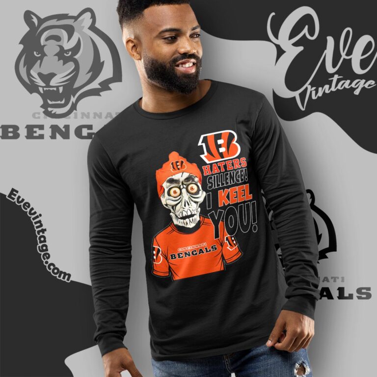 Jeff Dunham Cincinnati Bengals Shirt Haters Silence I Keel You Long Sleeve Tee Jeff Dunham Cincinnati Bengals Shirt Haters Silence I Keel You Long Sleeve Tee