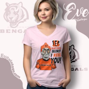 Jeff Dunham Cincinnati Bengals Shirt Haters Silence I Keel You V Neck TShirt