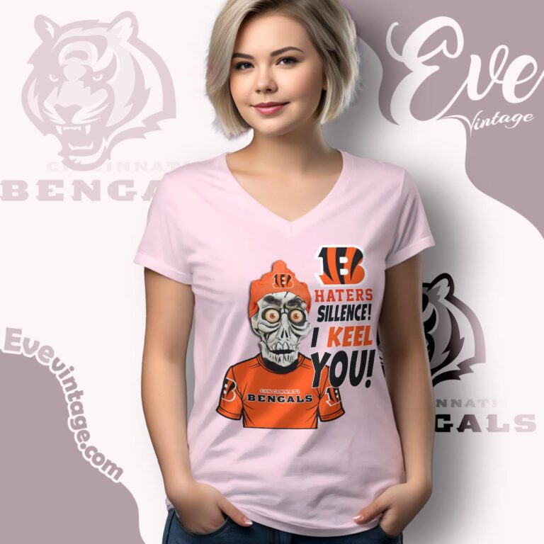 Jeff Dunham Cincinnati Bengals Shirt Haters Silence I Keel You V Neck TShirt Jeff Dunham Cincinnati Bengals Shirt Haters Silence I Keel You V Neck TShirt