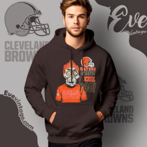 Jeff Dunham Cleveland Browns Shirt Haters Silence I Keel You Hoodie