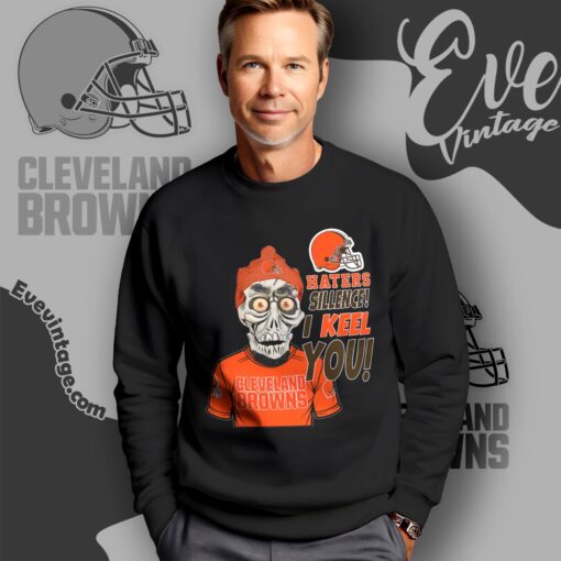 Jeff Dunham Cleveland Browns Shirt – Haters Silence I Keel You